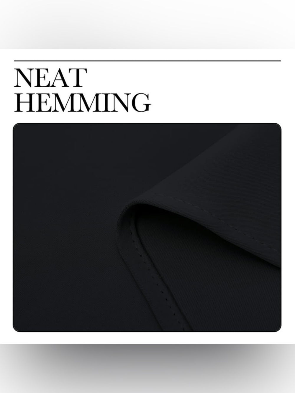 NICETOWN Pitch Black Solid Thermal Insulated Grommet Blackout Curtains 63inch - Picture 3 of 7